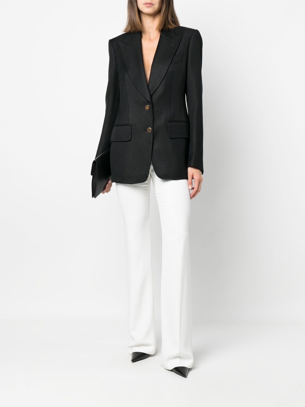 single-breasted tailored blazer - 2