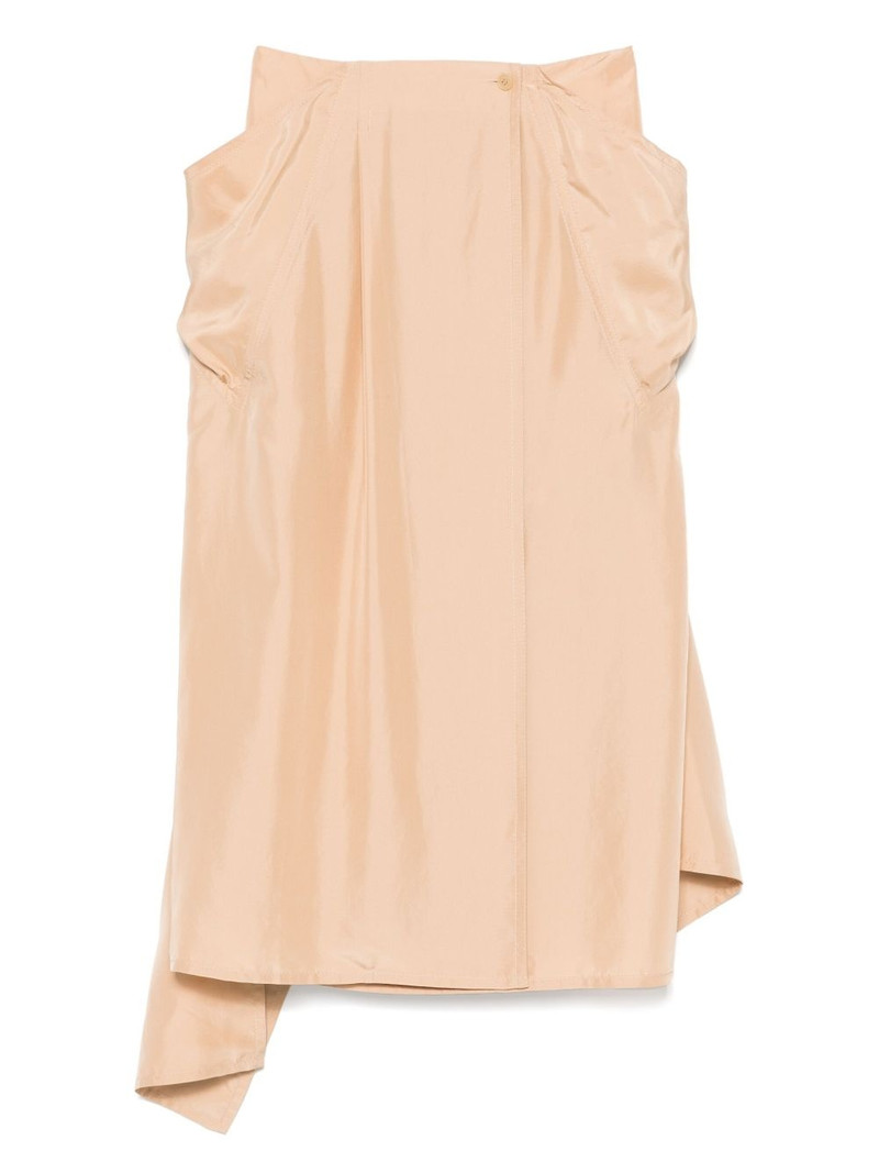 silk straight skirt 1