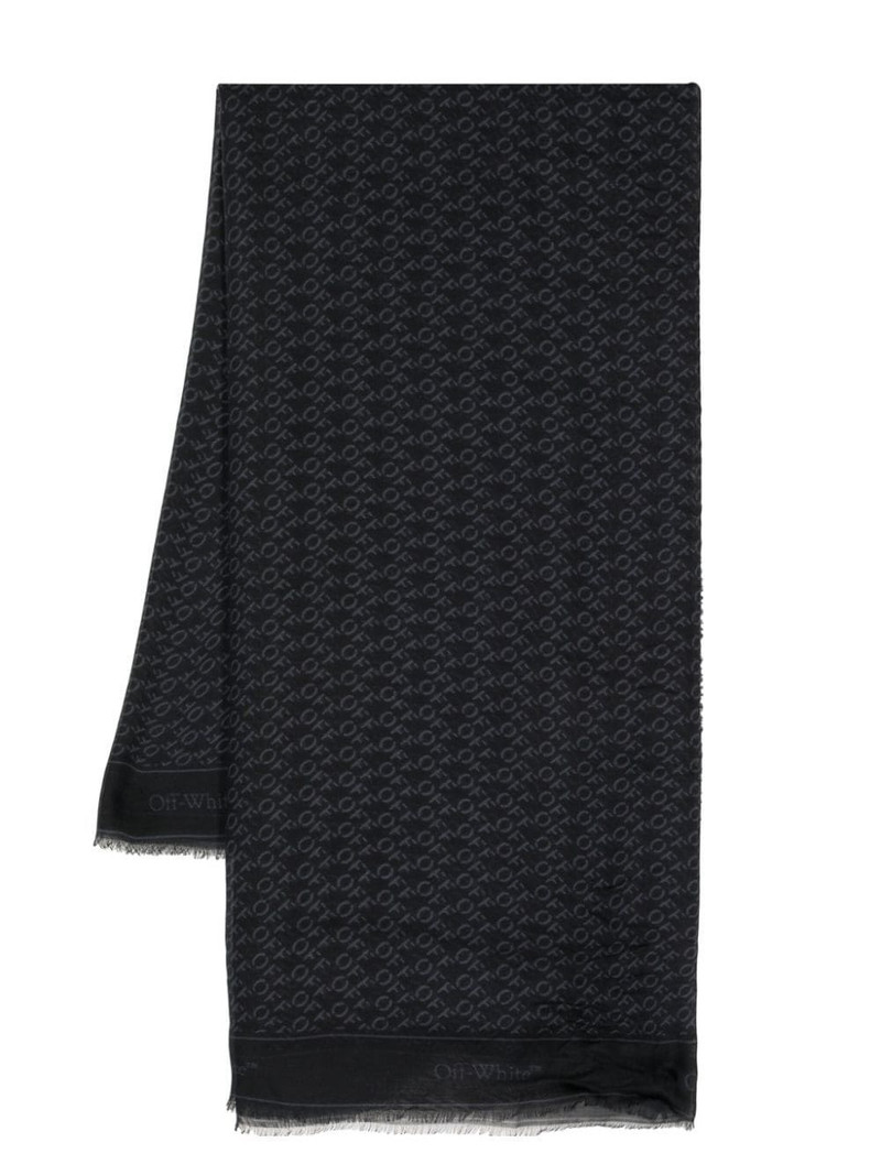 logo-print modal scarf 1