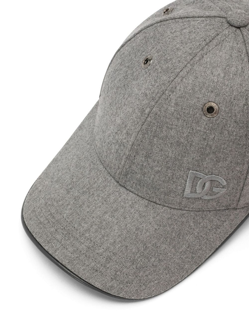 Dolce & Gabbana logo-embroidered virgin-wool cap outlook
