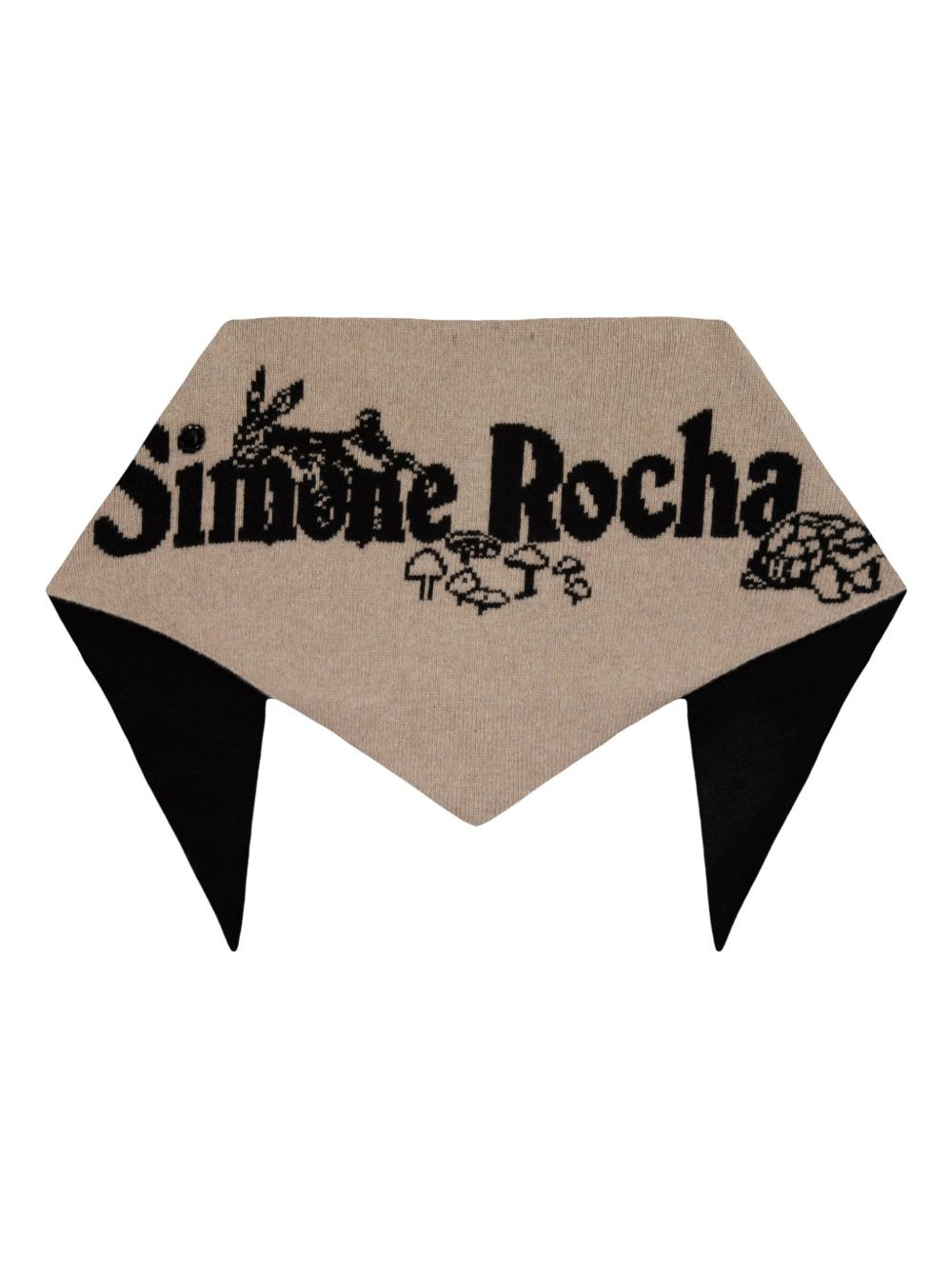 Daisy logo-jacquard scarf - 1