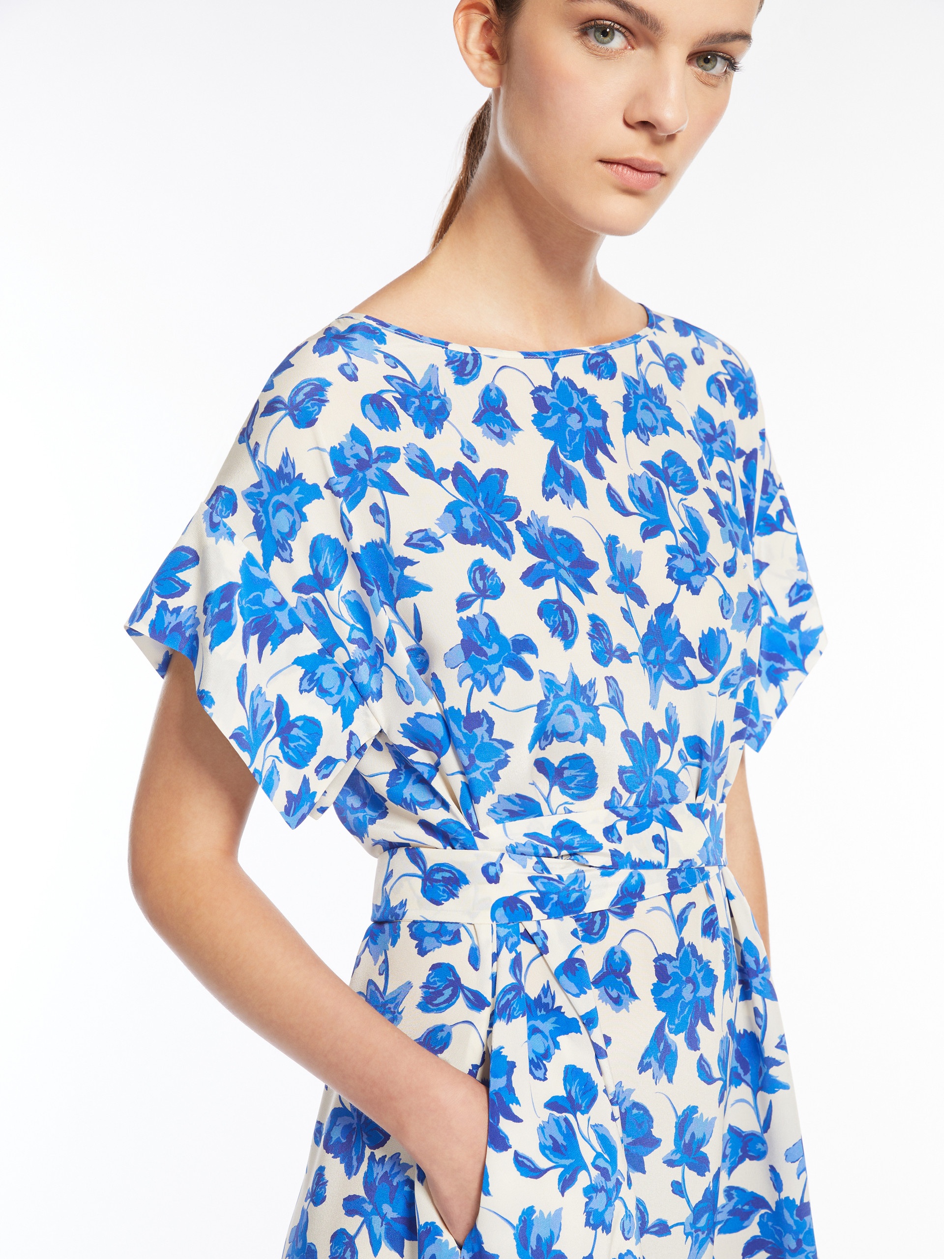 CANNES Silk crêpe de Chine dress - 5