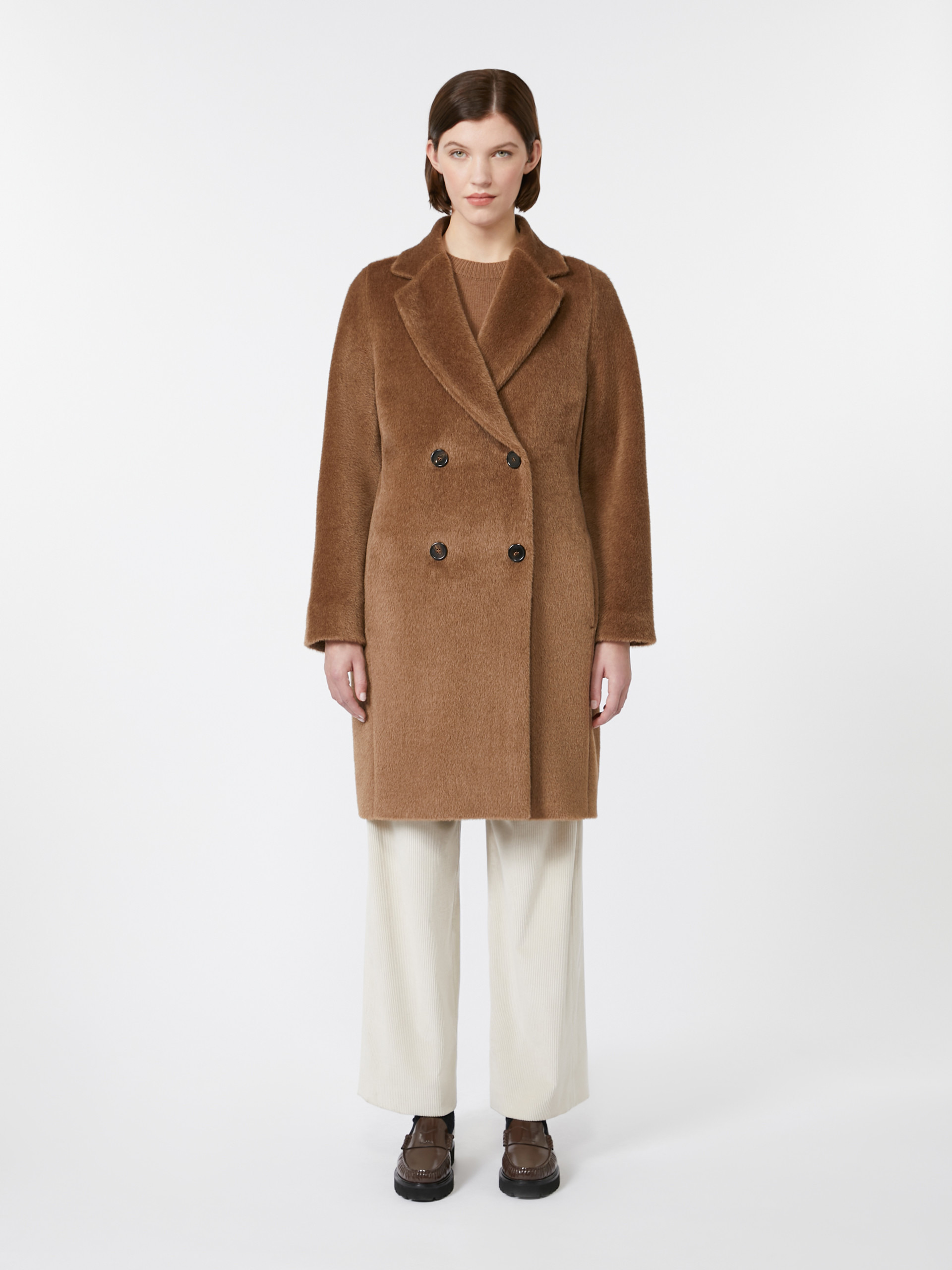 ROSETO Wool and alpaca midi coat - 3