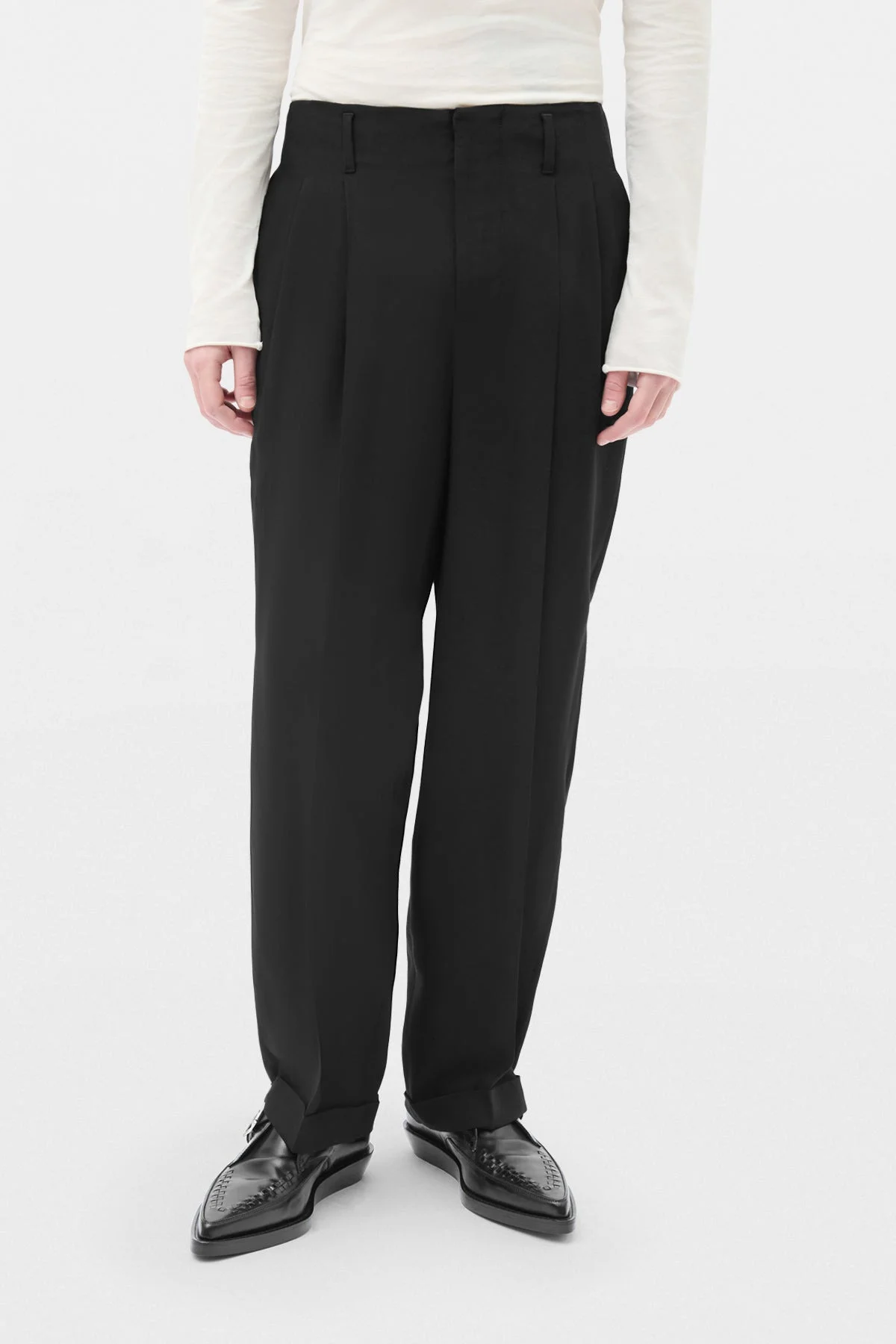 Agdar Pleated Carrot Pants - 1