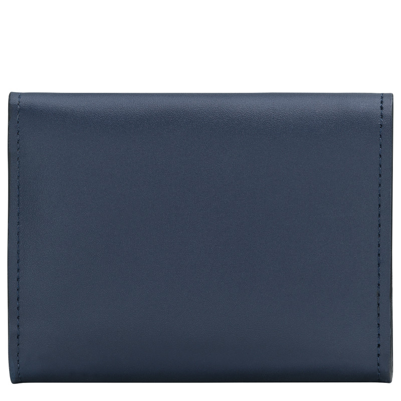 Longchamp Épure Compact wallet Navy - Leather outlook