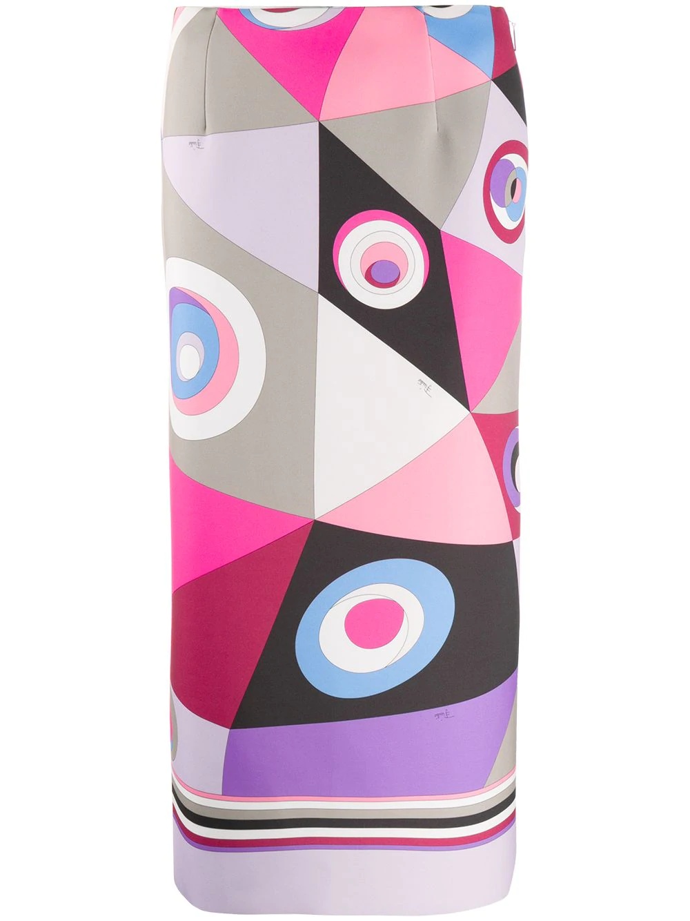 Occhi-print pencil skirt - 1