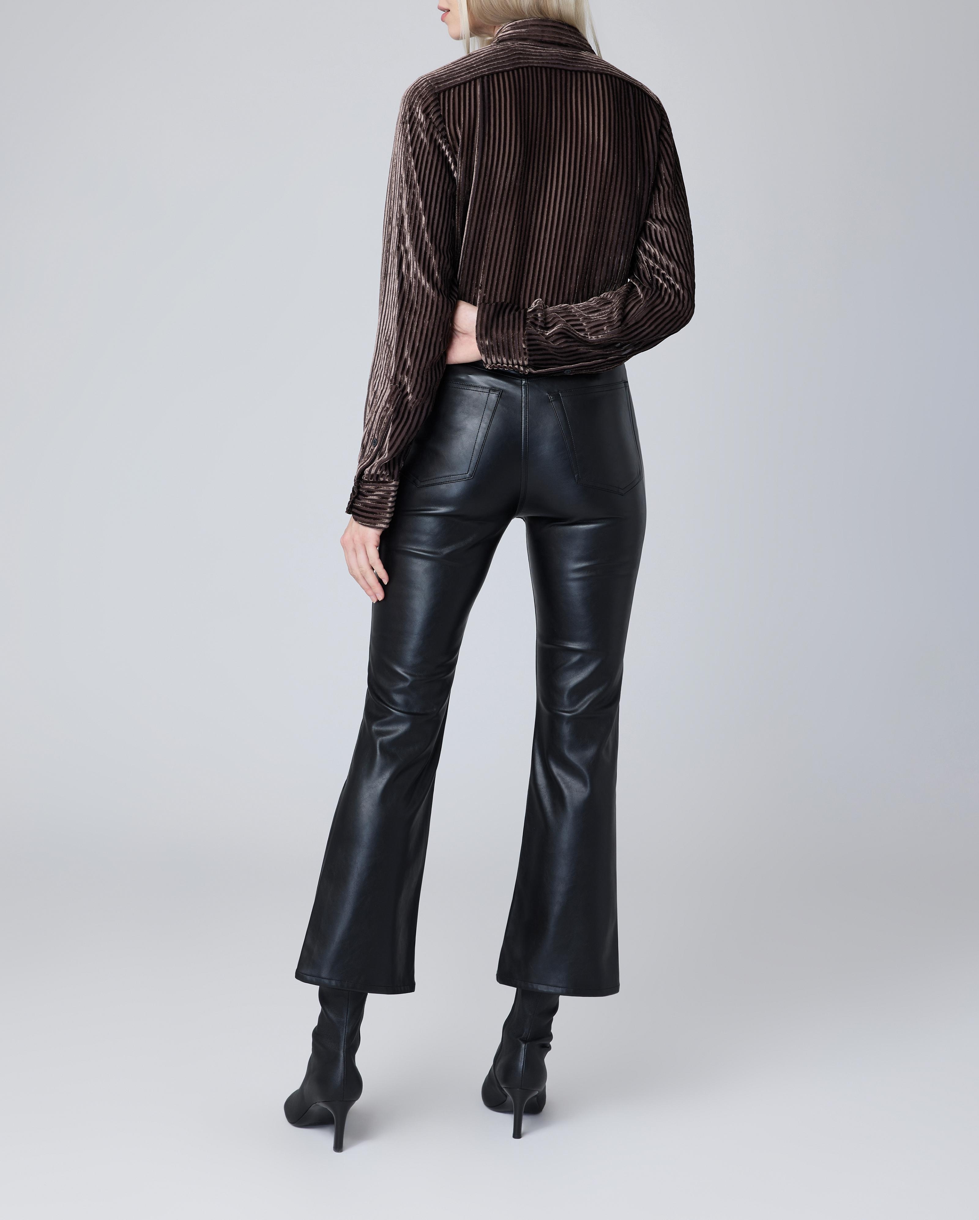 Casey Faux Leather Flare Pant - 2