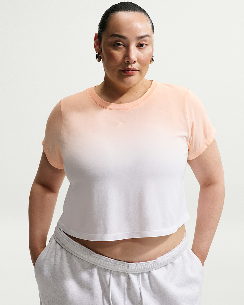 Nike Sportswear Chill Knit Women's Slim Cropped T-Shirt (Plus Size) 1