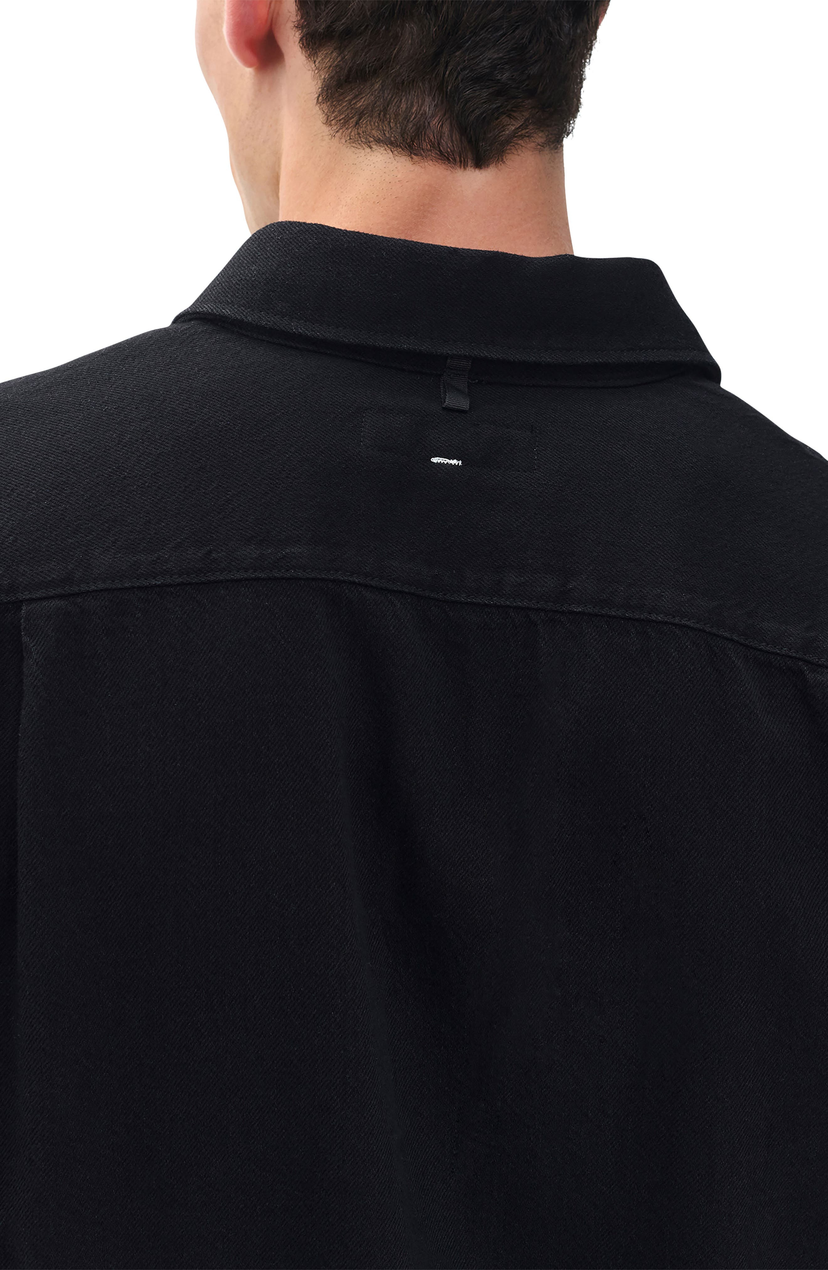 rag & bone Finch Denim Button-Up Shirt in Black at Nordstrom - 4