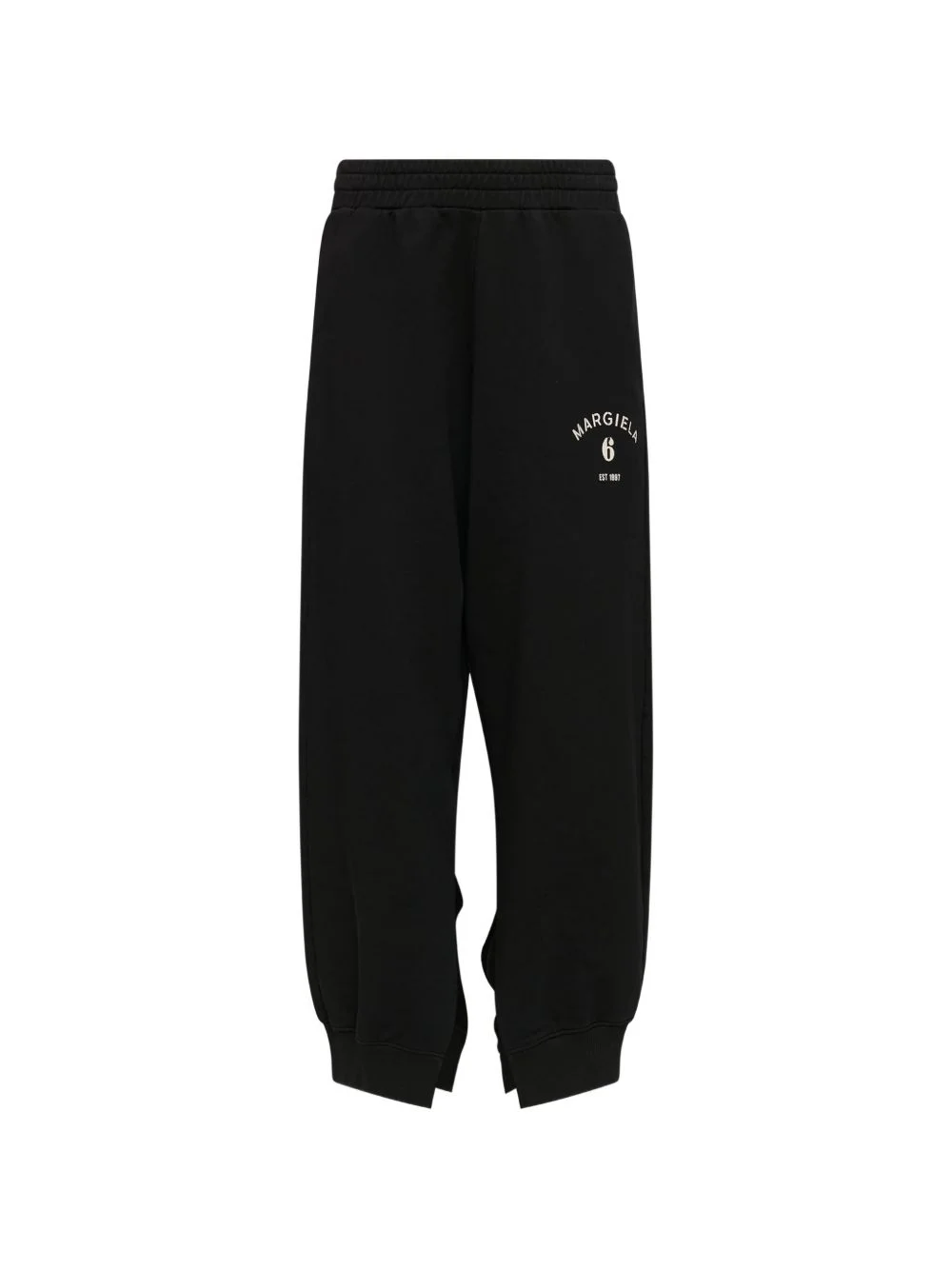 logo-print slit-detail track pants - 1