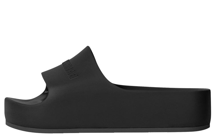 (WMNS) Balenciaga Chunky Slides 'Black' 654315W1S891000 - 2