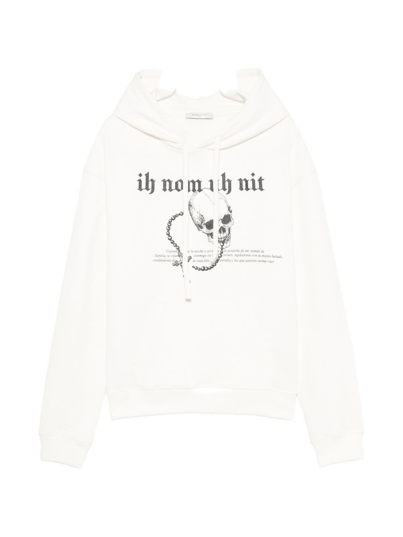 skull-print hoodie 1