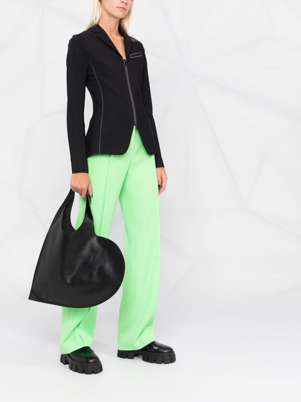 heart-shape leather tote bag - 2