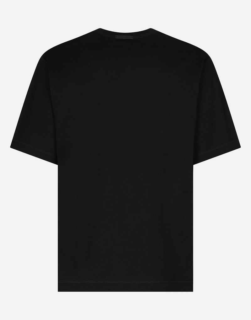 Cotton T-shirt with DG logo print 8