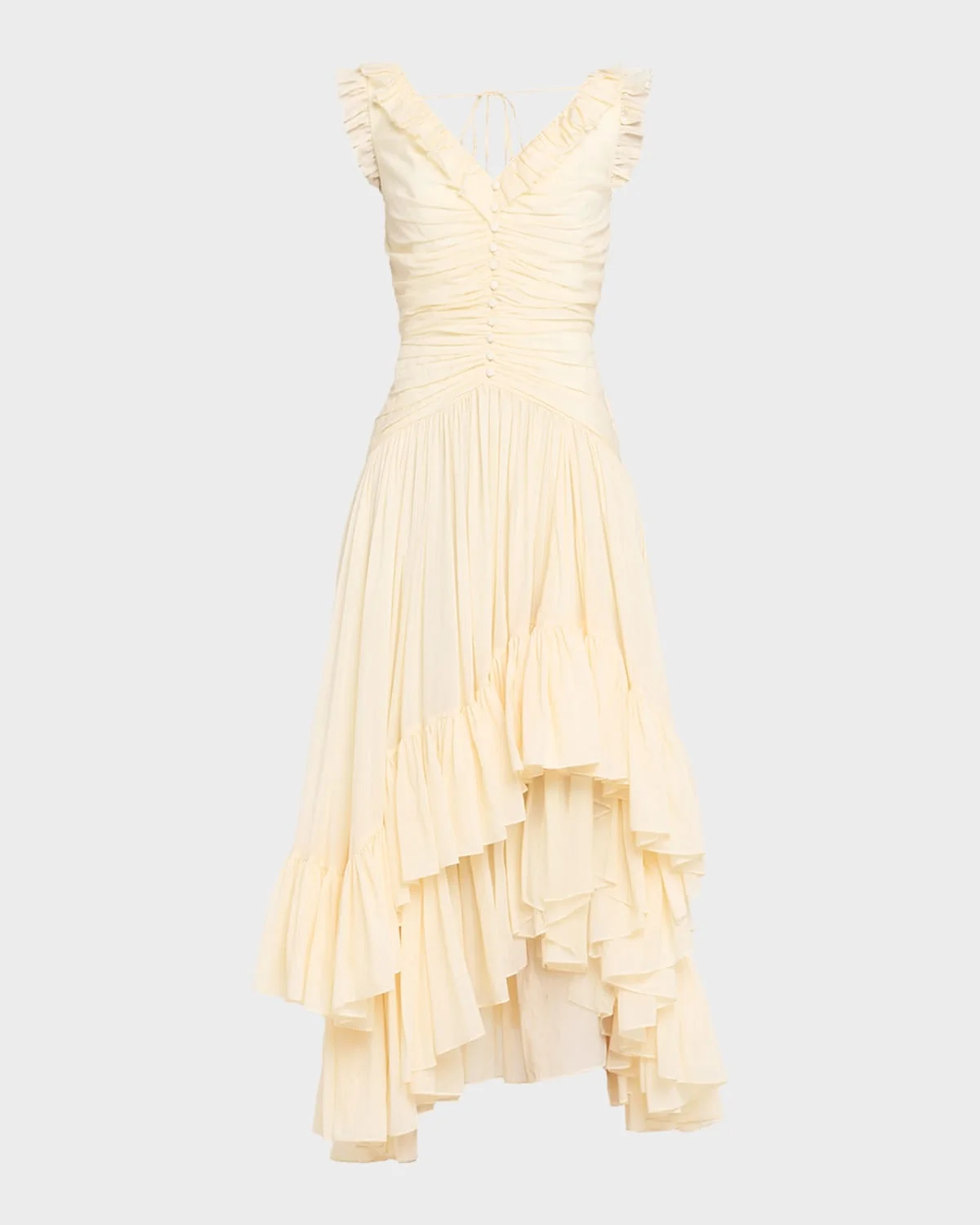 Rosalba Ruffled V-Neck Maxi Dress - 1