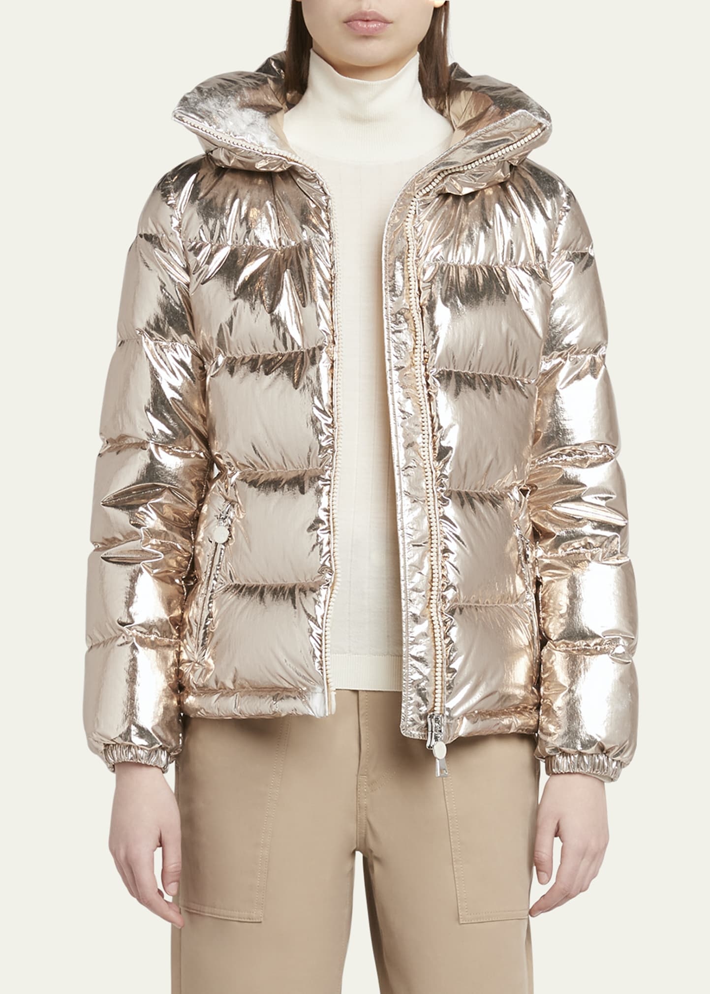 Douros Metallic Puffer Jacket - 4