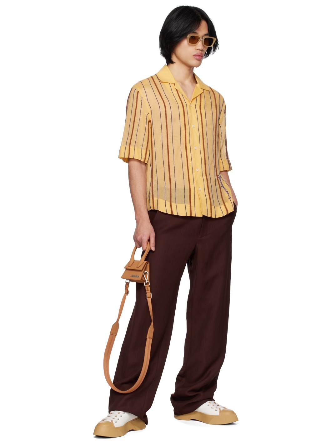 Yellow Le Raphia 'La Chemise Palha' Shirt - 4