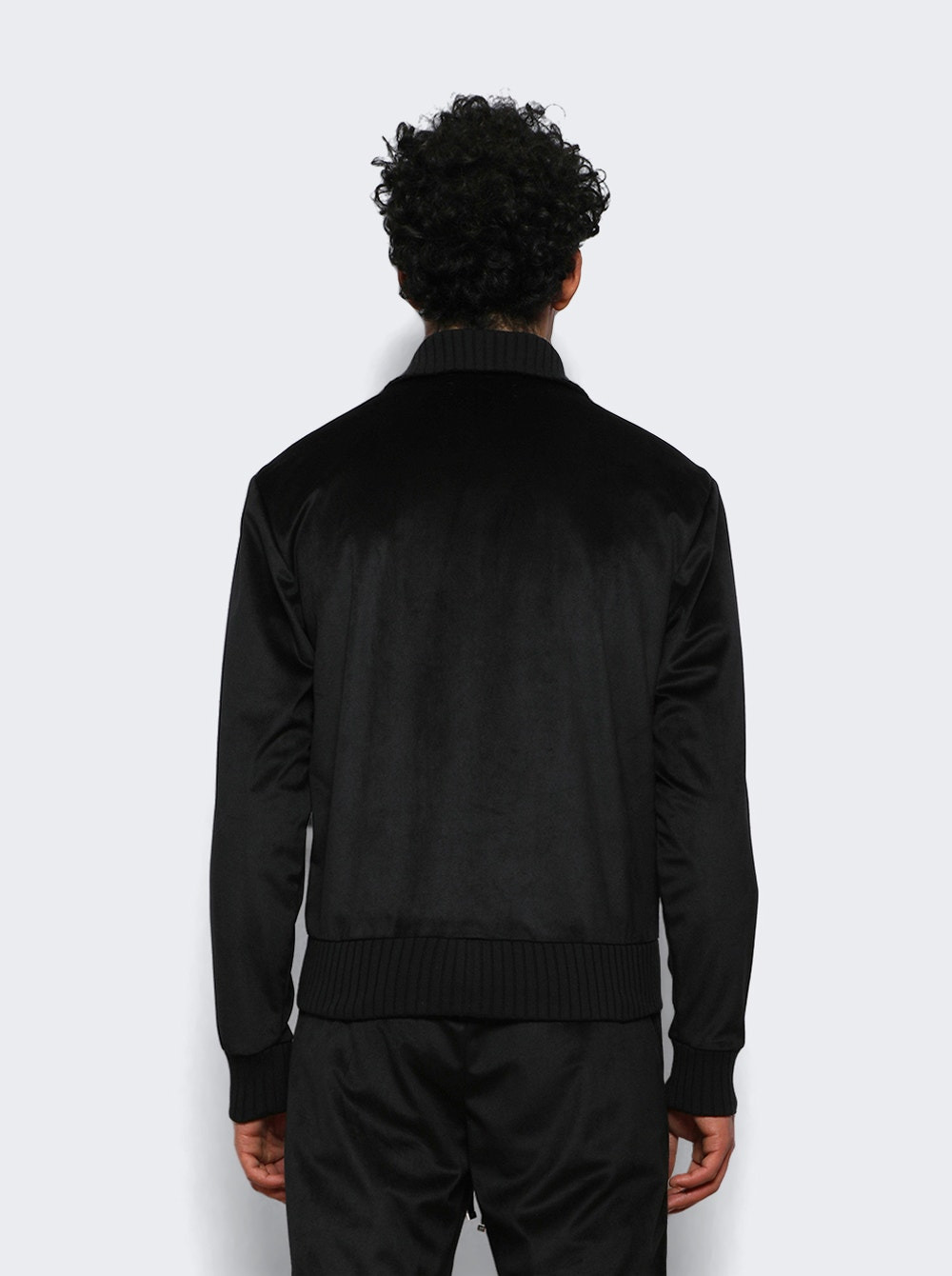 Velvet Track Jacket Black - 4