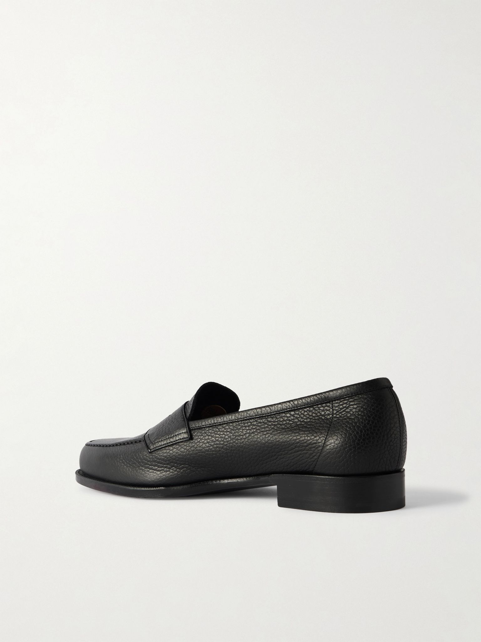 Pimlico Full-Grain Leather Penny Loafers Black - 4