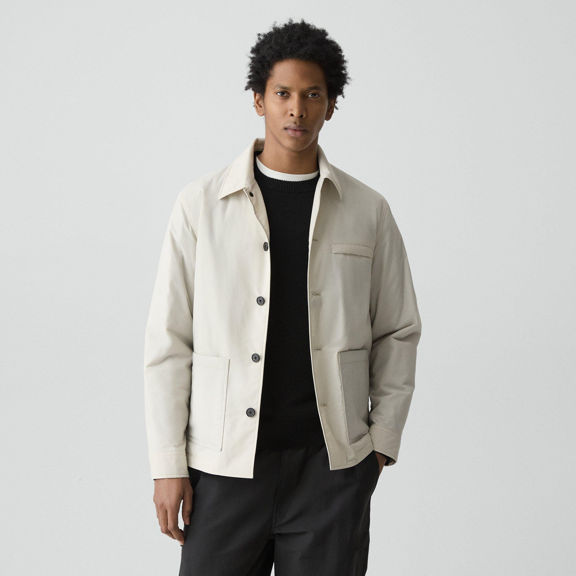 Button-Up Jacket in Motion Nylon - 2