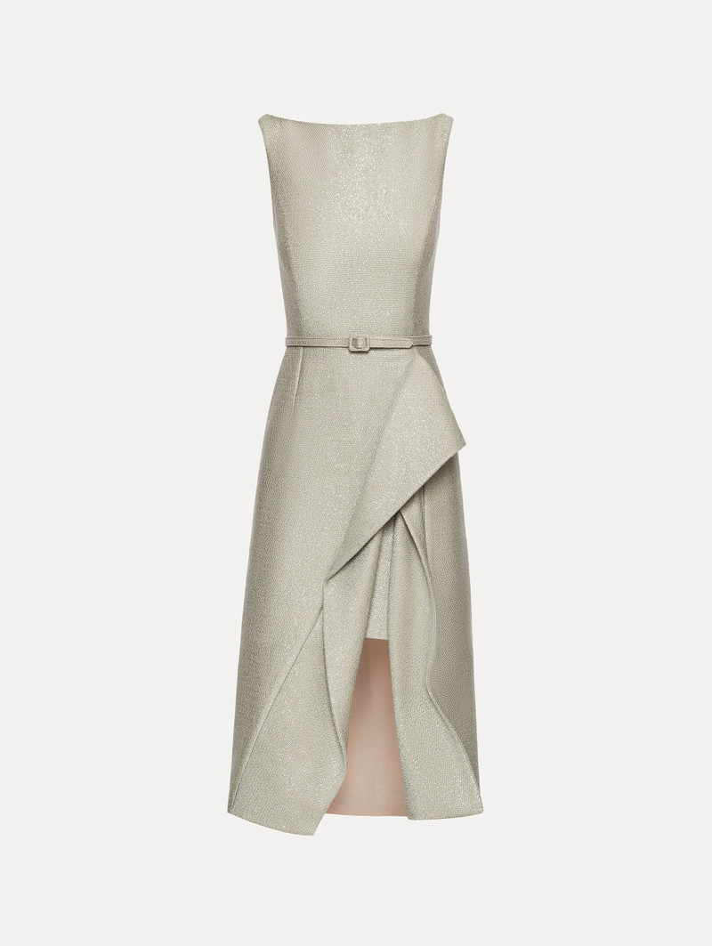 SEQUIN TWEED PENCIL DRESS 1