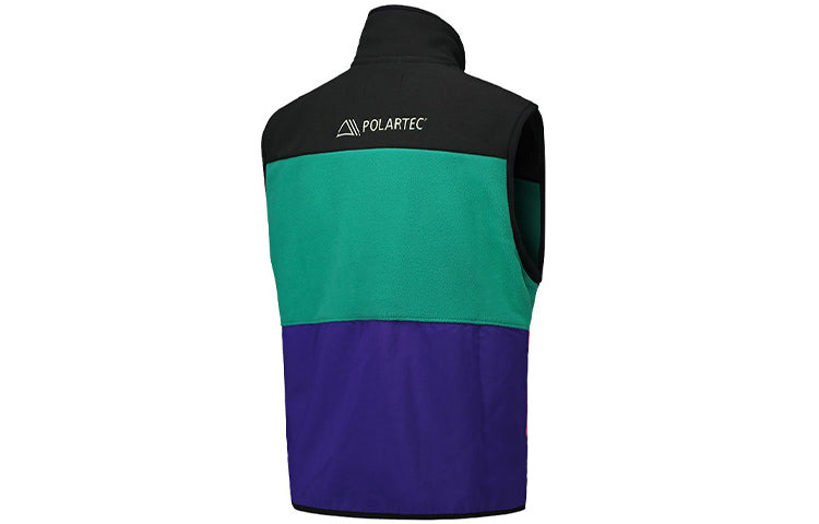 Air Jordan Winter Utility Color Velvet Warm Leisure Waistcoat Men Black And Green Purple CW5985-010 - 2