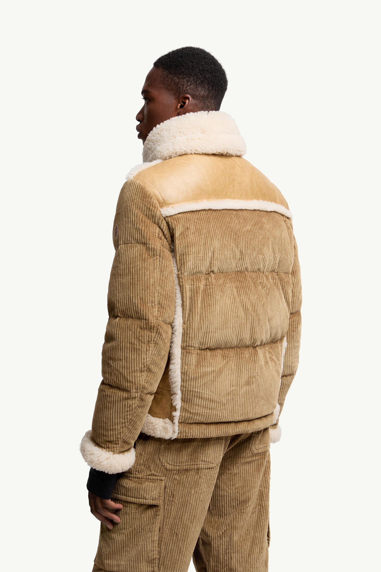 Argens Leather & Shearling Short Down Jacket - 5
