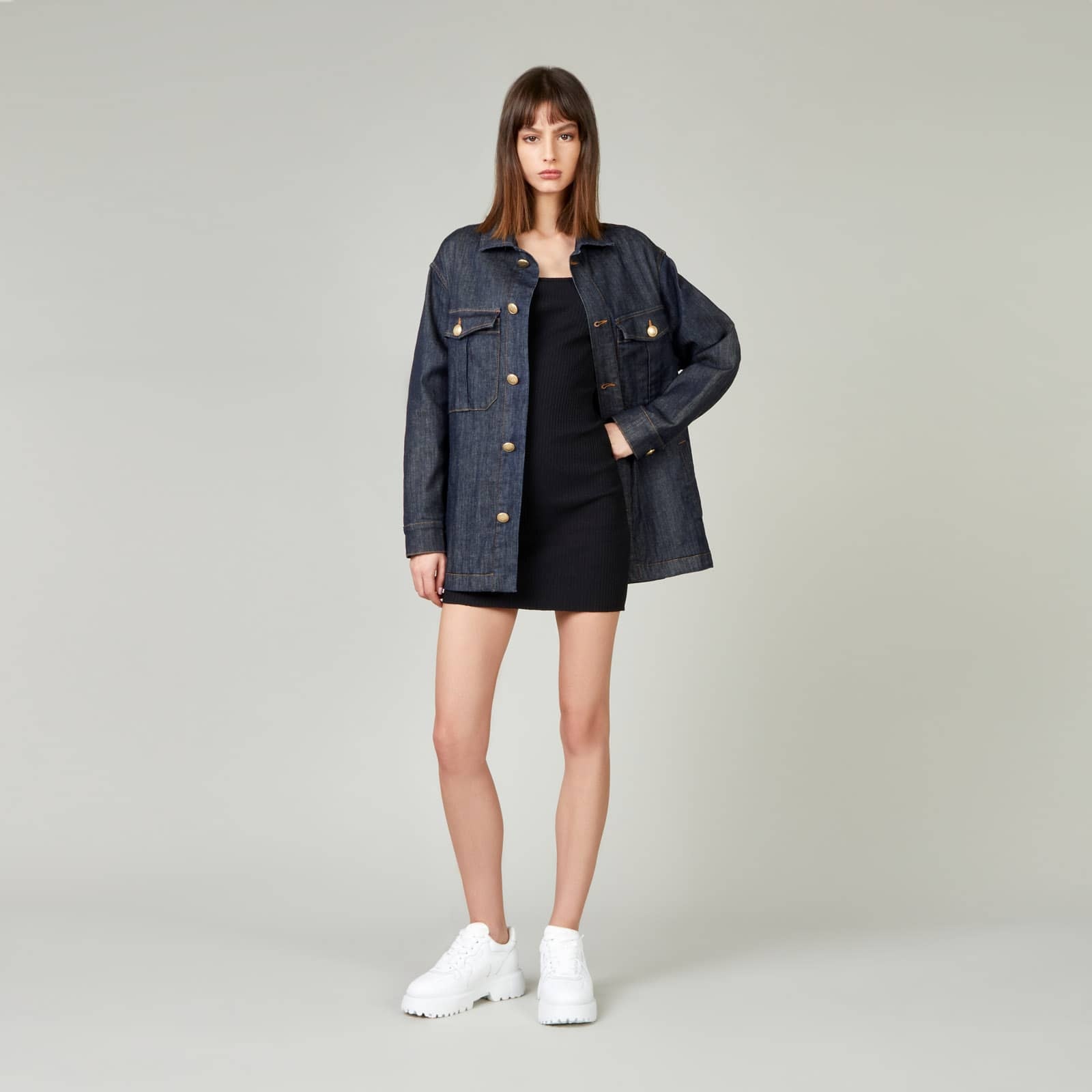 Safari Jacket in Denim Blue - 3