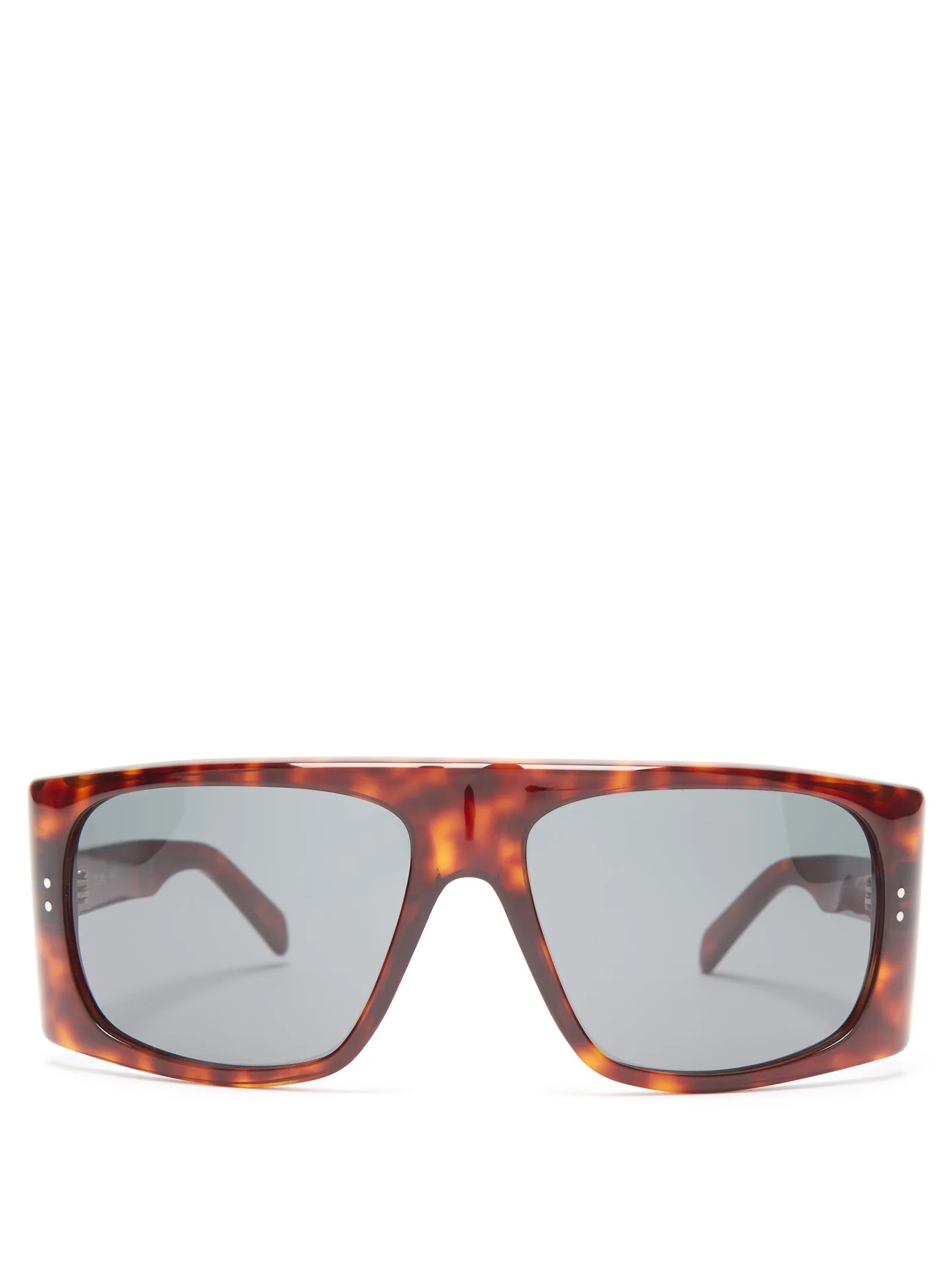 D-frame tortoiseshell-acetate sunglasses - 1