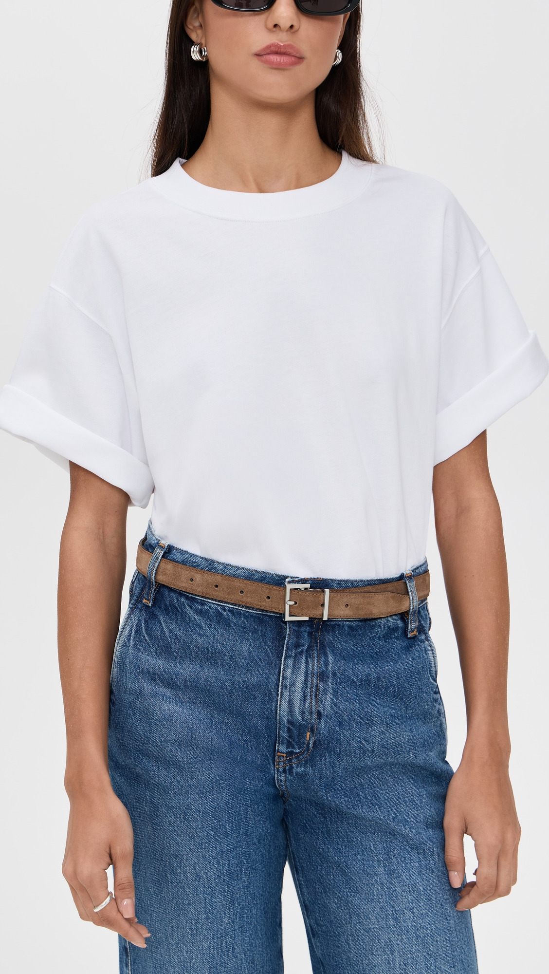 The Suede Square Buckle Belt - 2