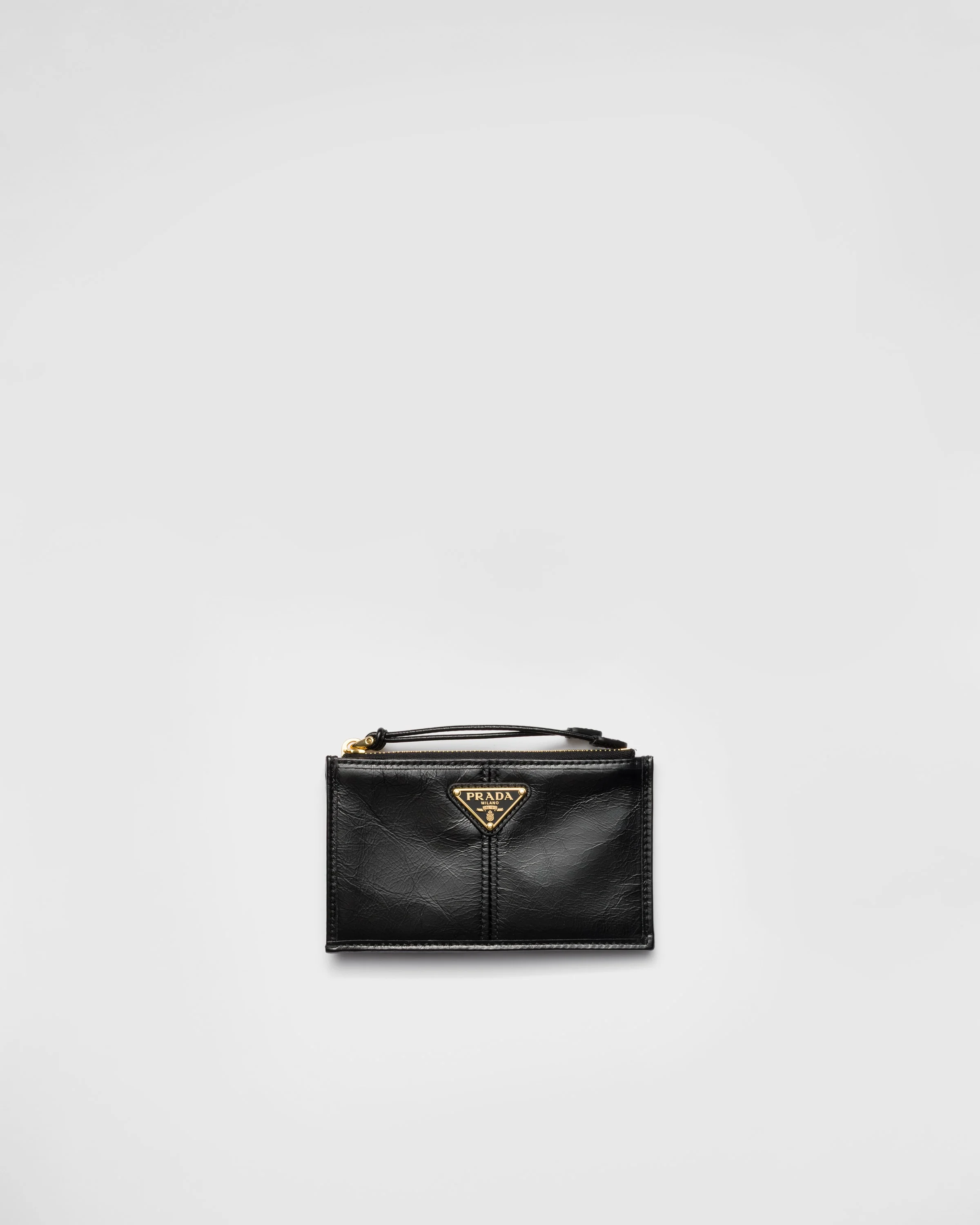 Leather card holder with zipper - 1