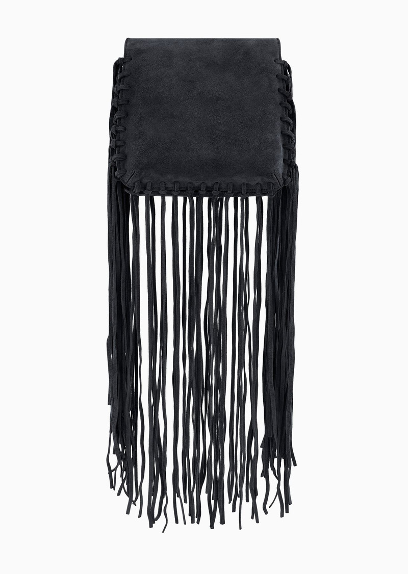 La Prima fringed suede bag 4