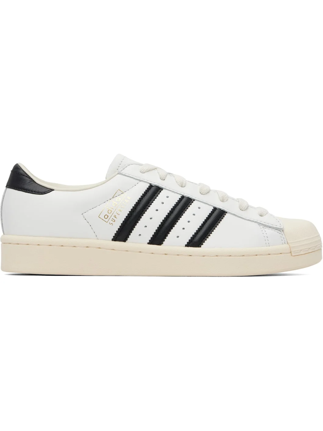 White Superstar Vintage Sneakers - 1