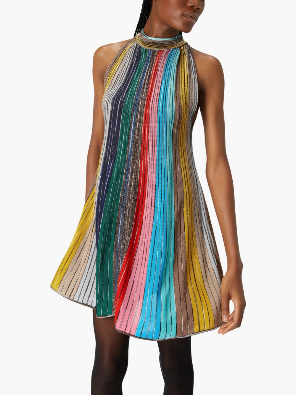 Striped sleeveless mini dress - 5