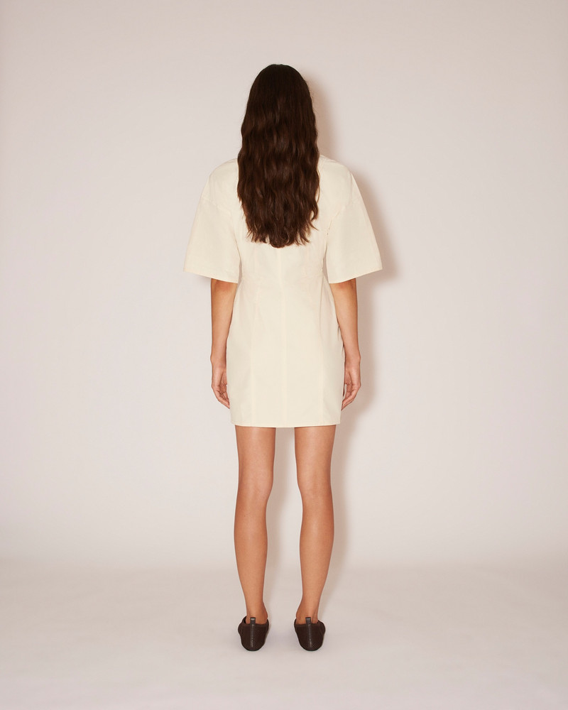 JAYLA - Pleated shirting dress - Creme 4