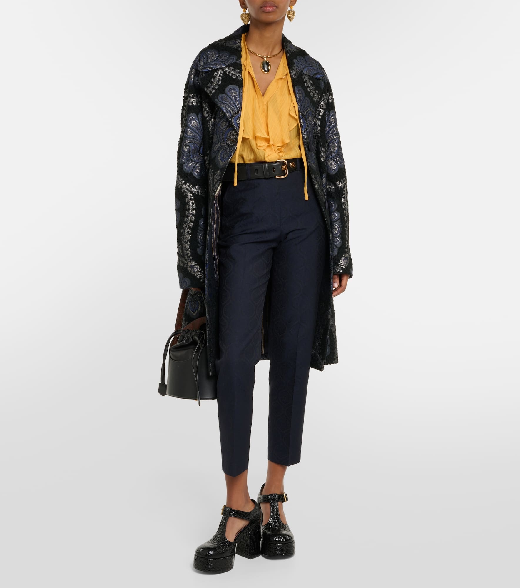 Ruffled silk blouse - 2