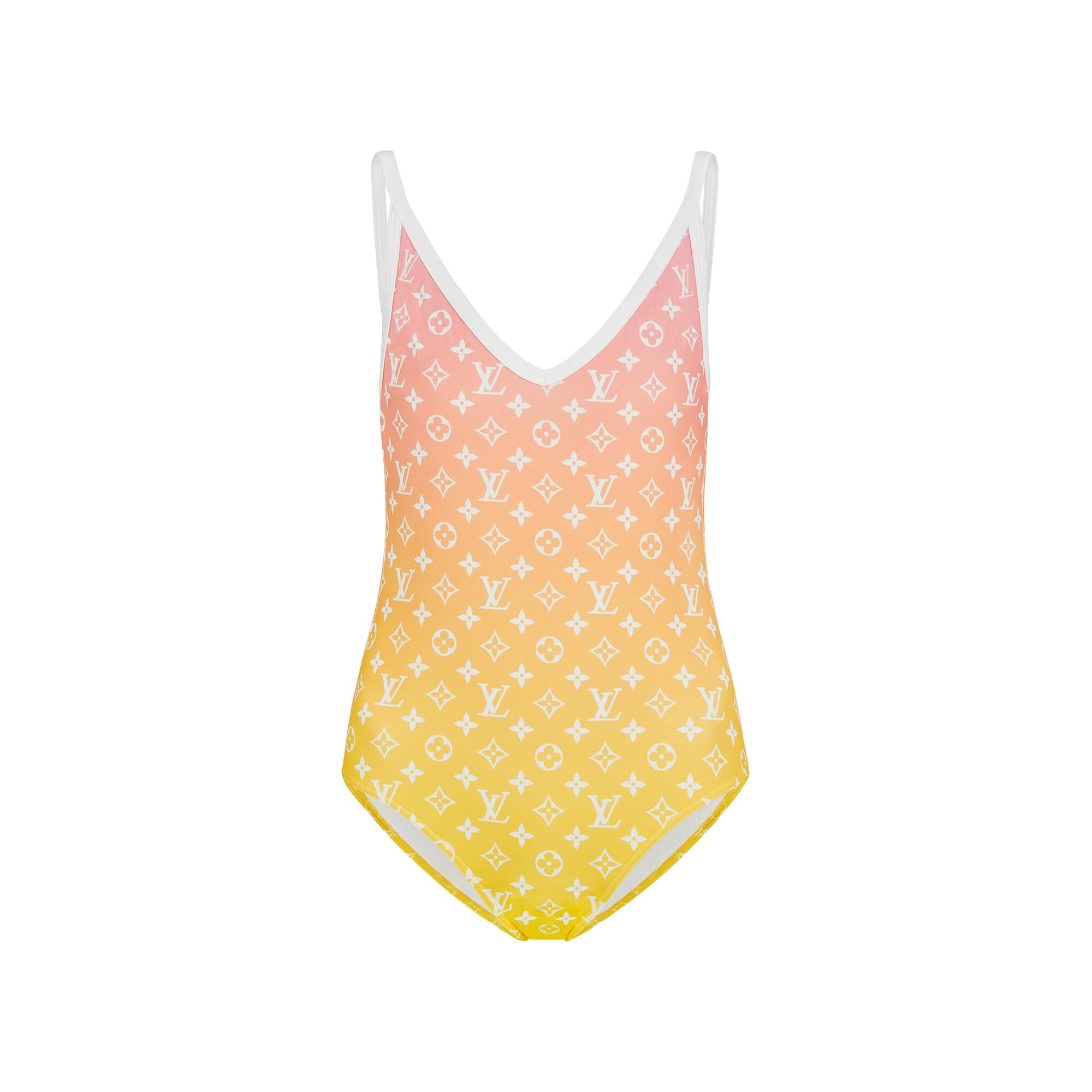 Monogram Ombré Cut-Out One-Piece Swimsuit - 1