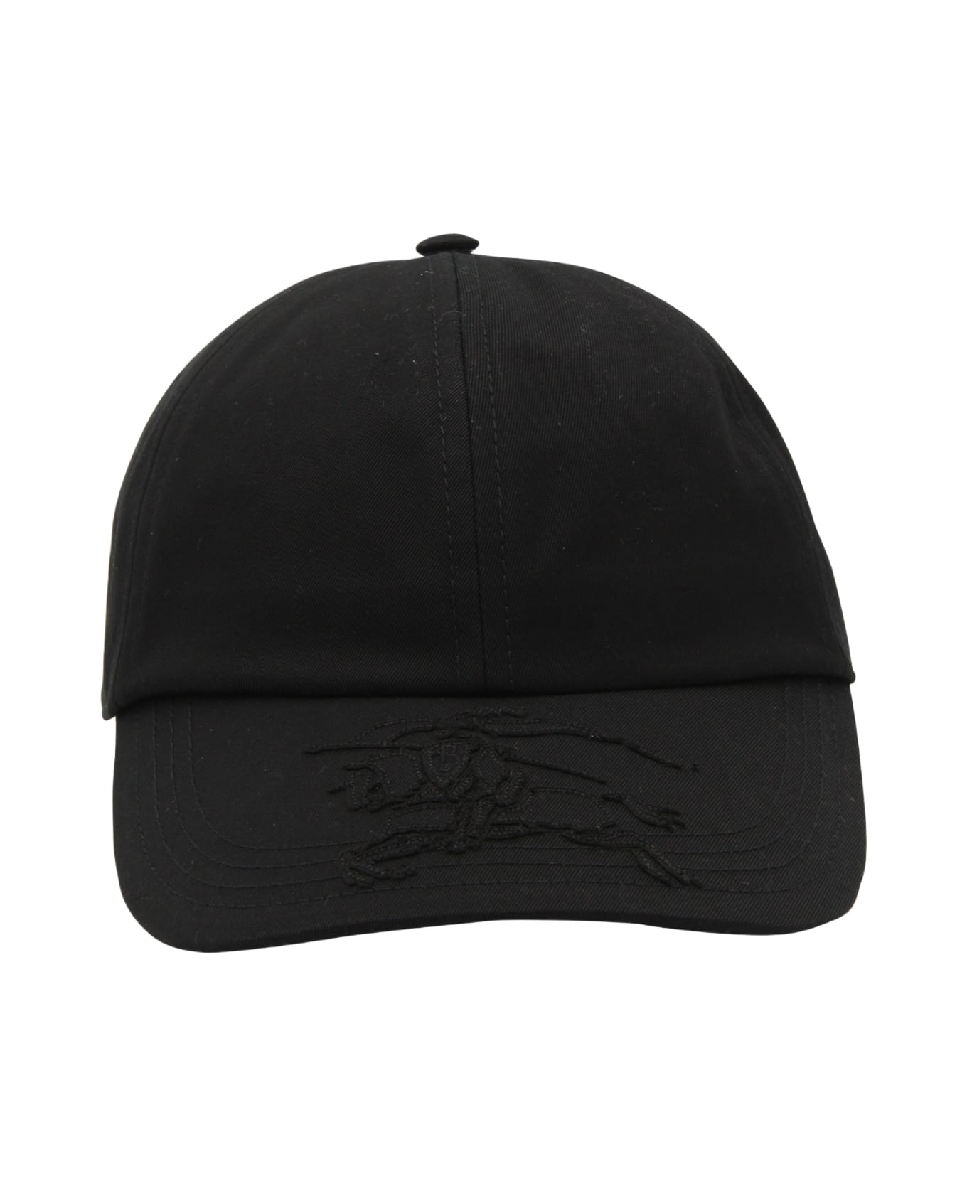 【関税&送料込】Burberry Black Cotton Baseball Cap Burberry EKD Cotton Baseball Cap | Black | FARFETCH