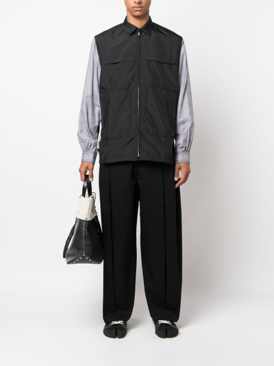 Junya Watanabe MAN plaid-check panelled cotton jacket outlook