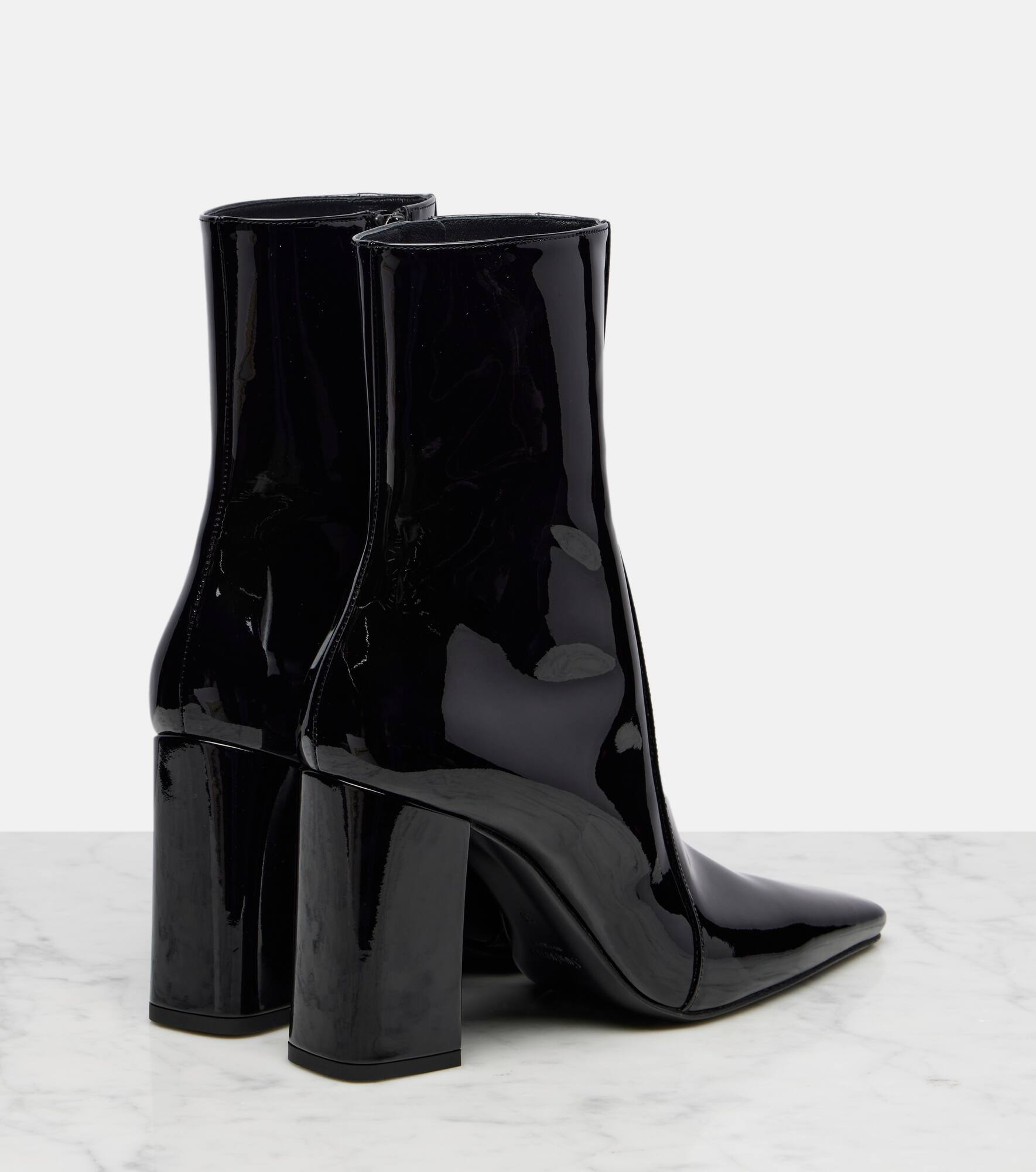 Rainer 90 patent leather ankle boots - 2