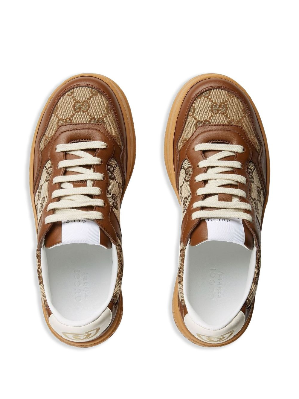 GG embossed low-top sneakers - 4
