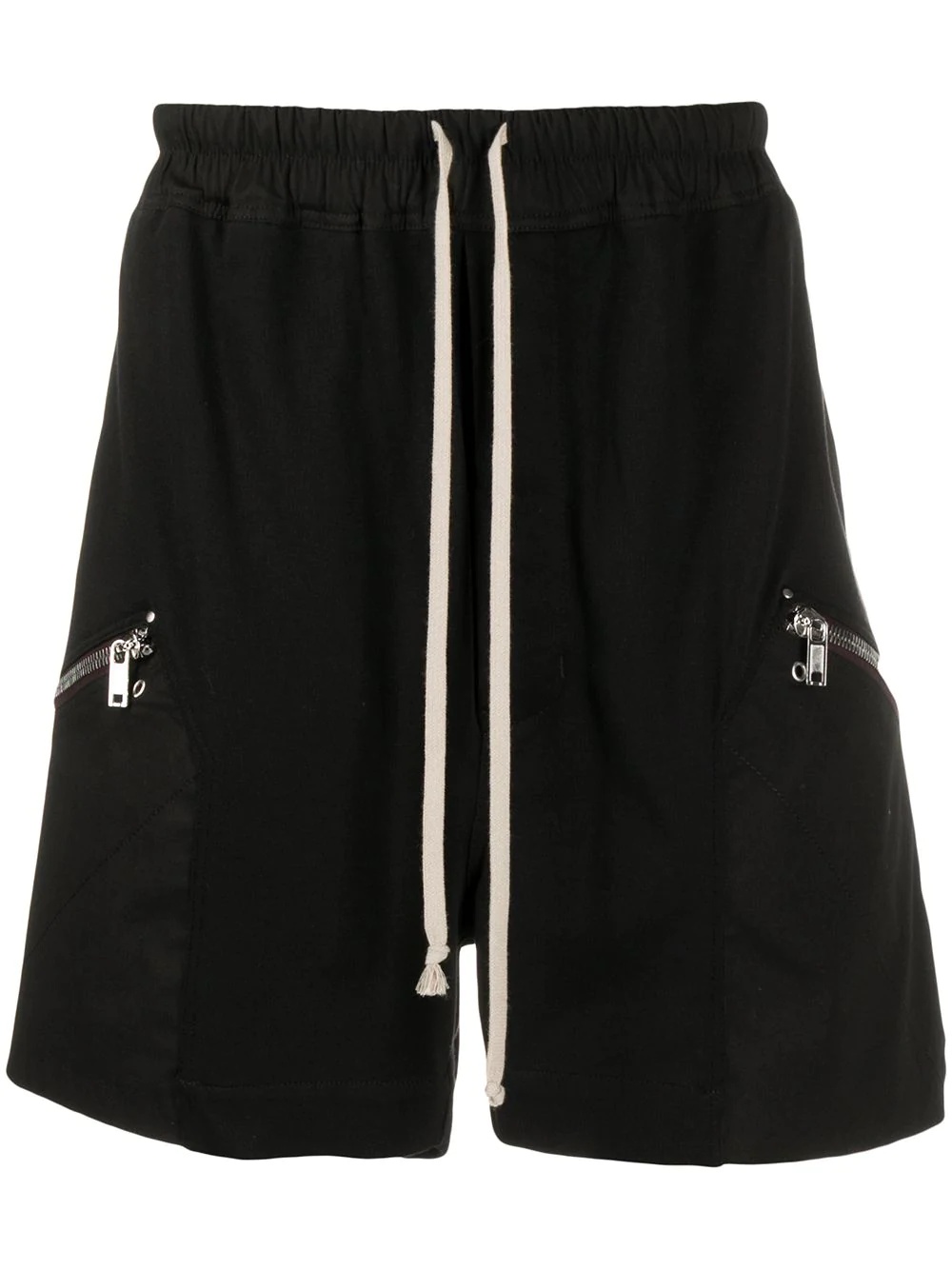 drawstring cargo shorts - 1