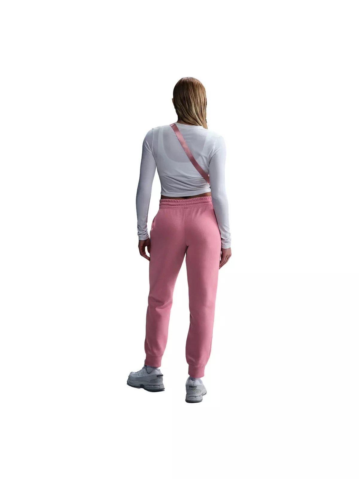 Women's Sportswear Phoenix Fleece Mid-Rise Sweatpants - Pink - 4