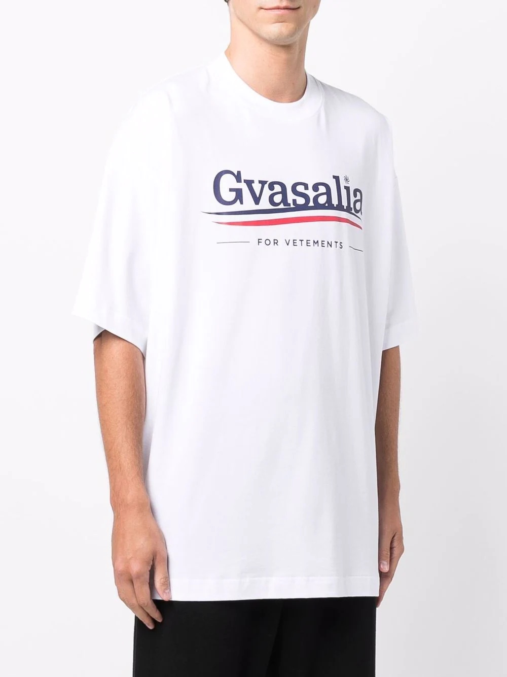 Gvasalia logo-print T-shirt - 4