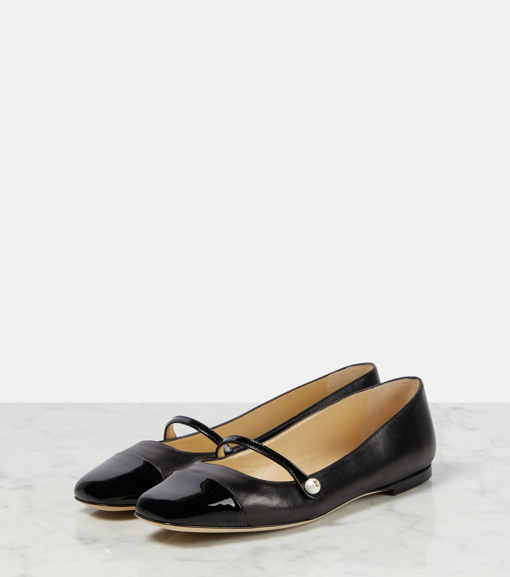 Elisa embellished suede ballet flats - 5