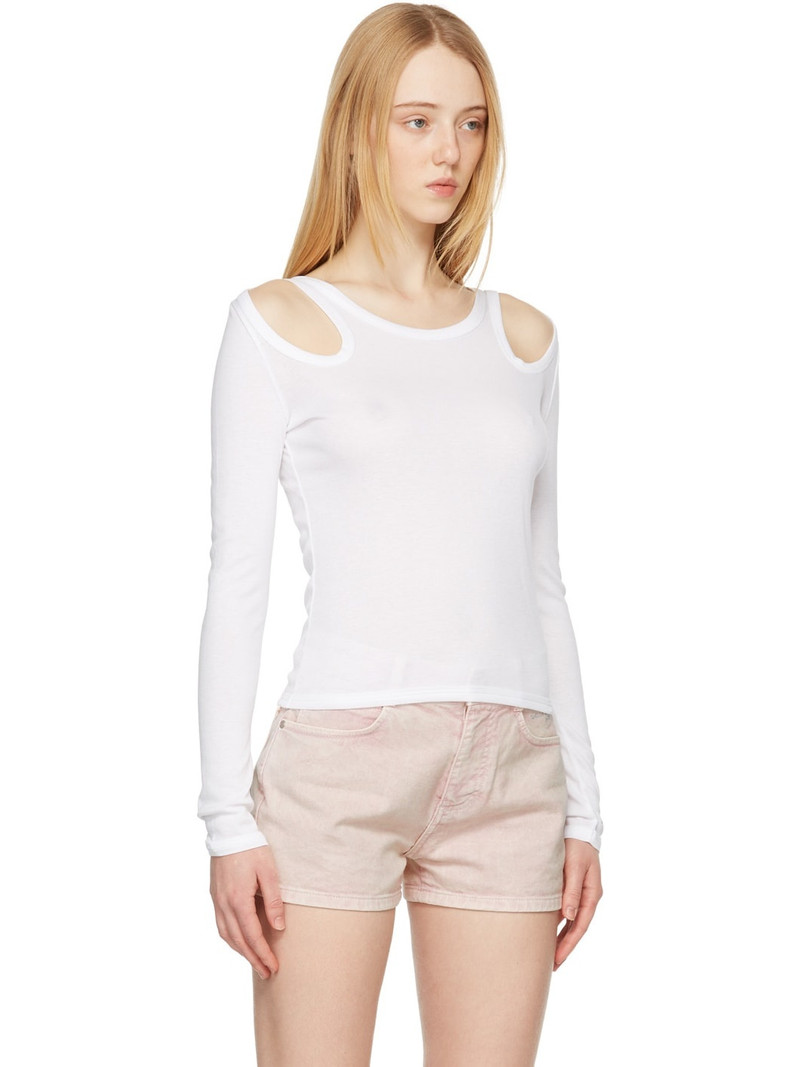 White Cut-Out T-Shirt 2