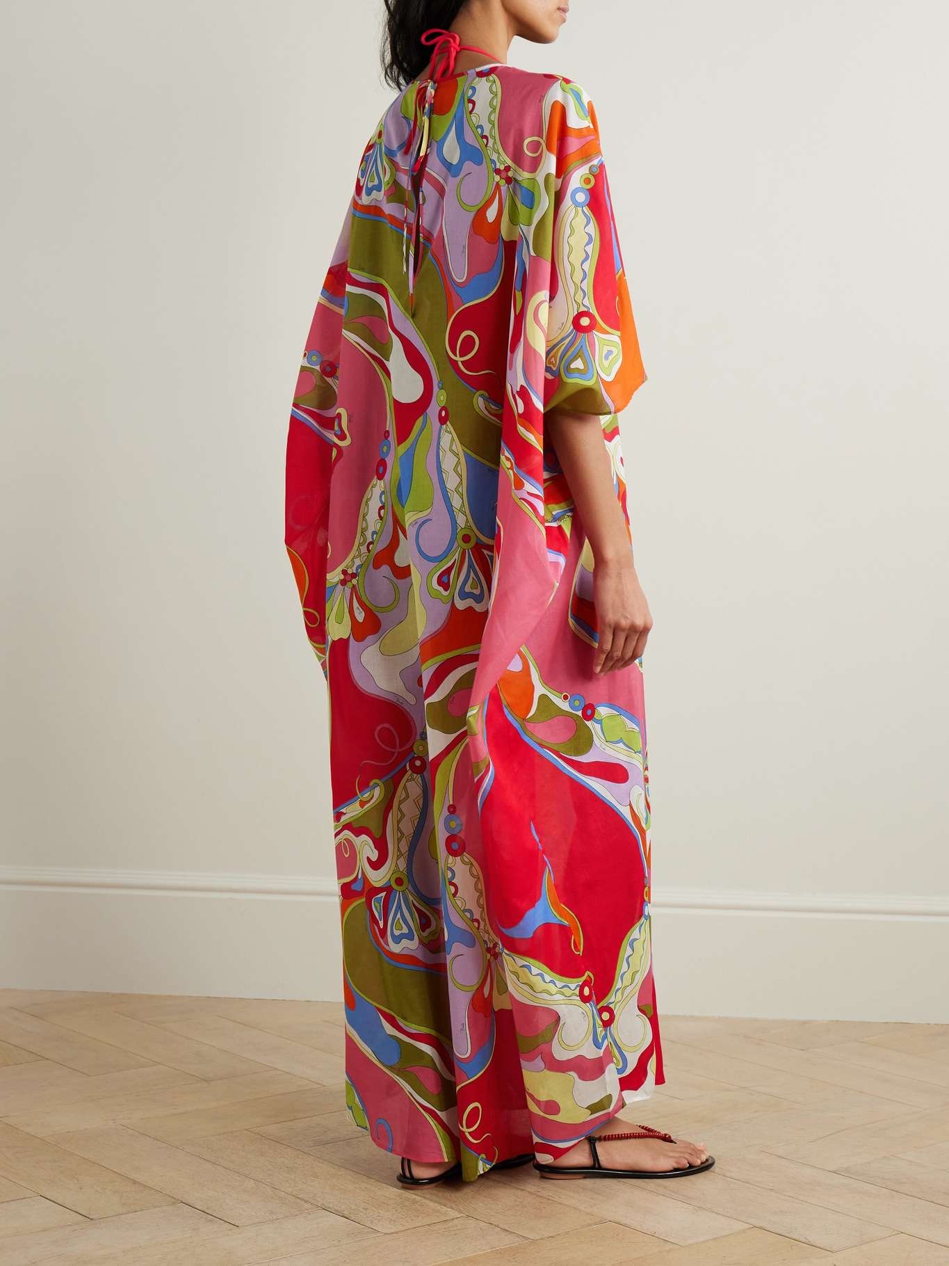 Printed cotton-voile kaftan - 3