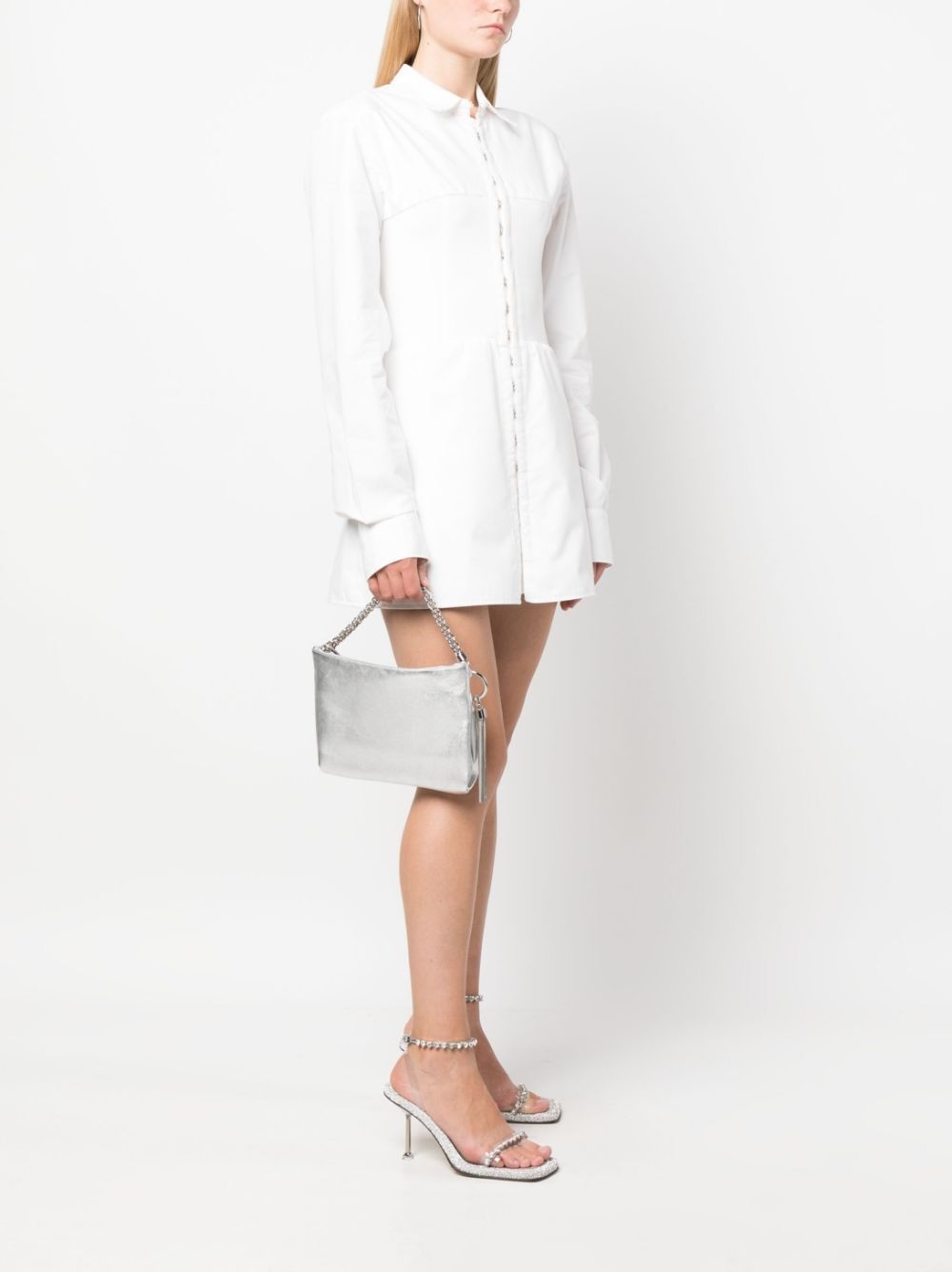Callie metallic tassel clutch - 2