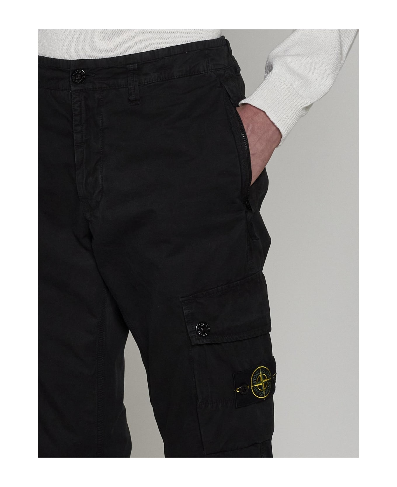 Slim-fit Cotton Cargo Trousers - 5