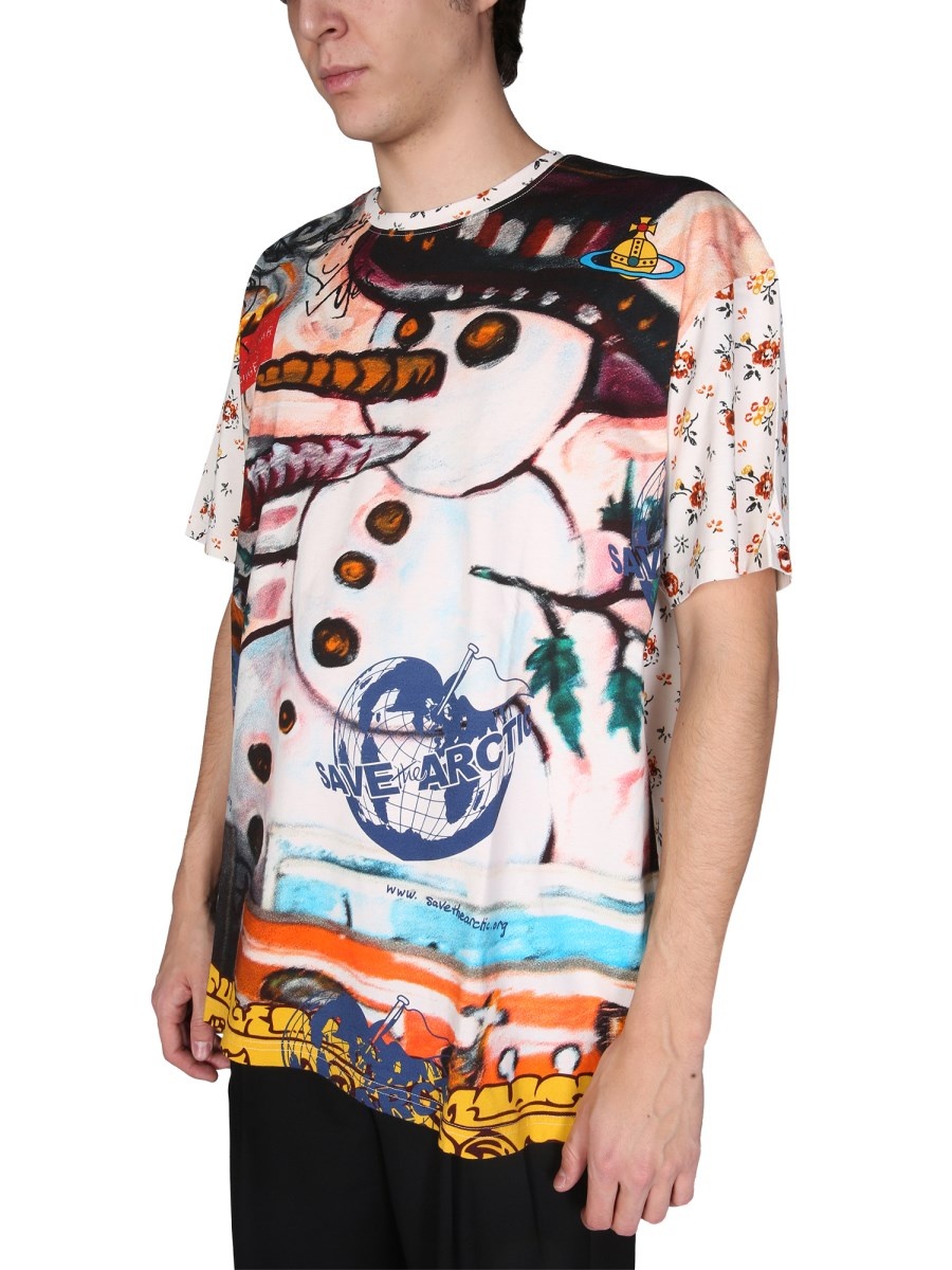 "SNOWMAN" COTTON JERSEY T-SHIRT - 4